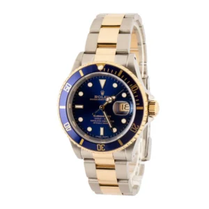 used rolex submariner two tone 16613 bluesy
