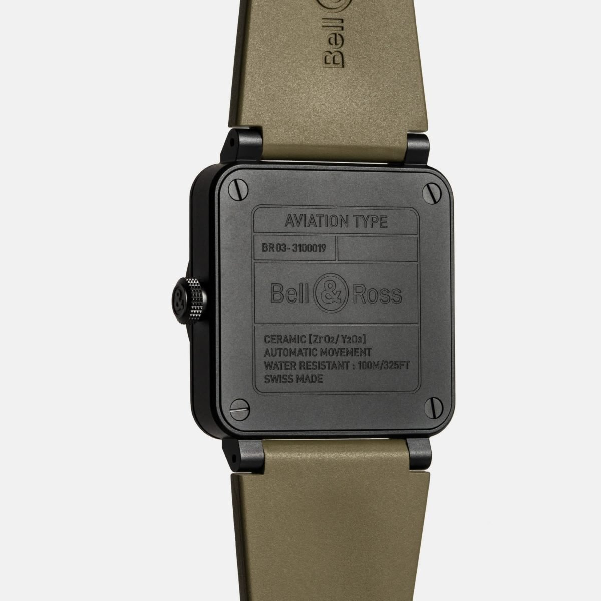 bell & ross br 03 military ceramic (br03a mil ce/srb)