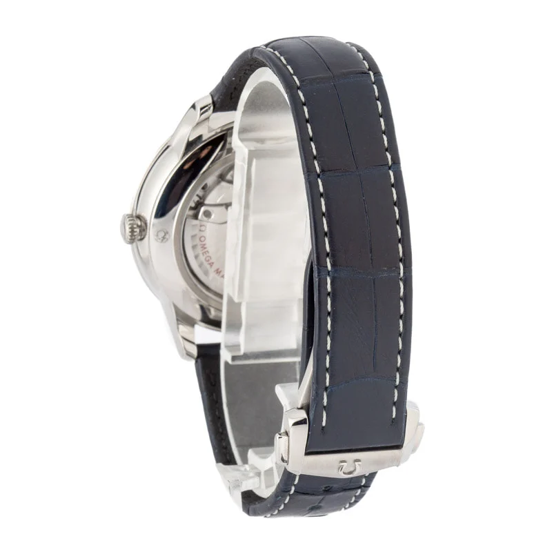 used omega de ville prestige light blue dial