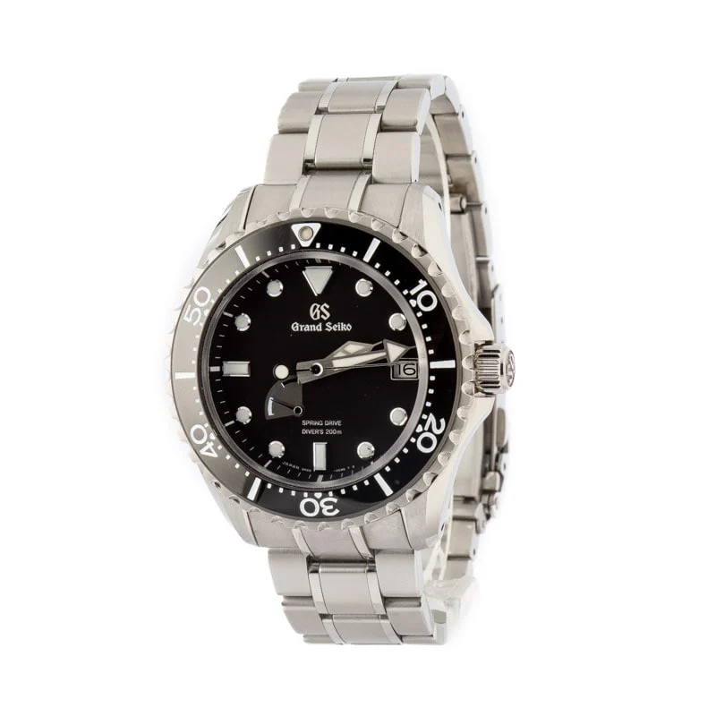 used grand seiko sport collection sbga461 black dial