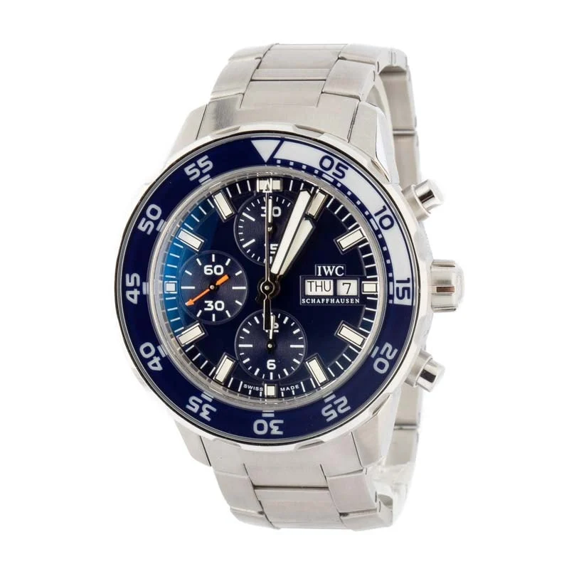 iwc aquatimer chronograph iw376710 blue dial