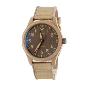 pre owned iwc pilot's watch automatic 41 top gun mojave desert iw328106 ceramic