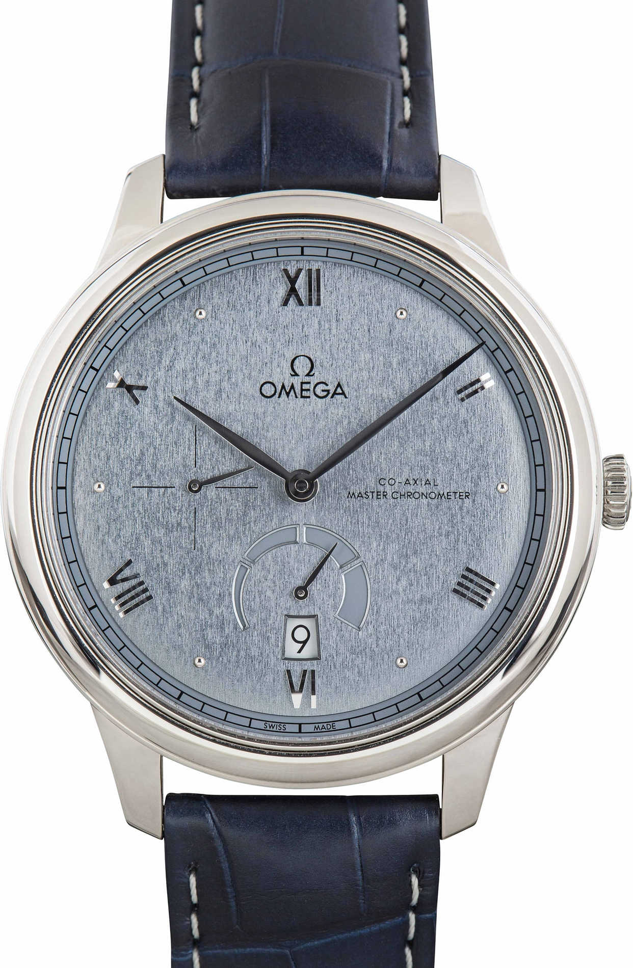used omega de ville prestige light blue dial