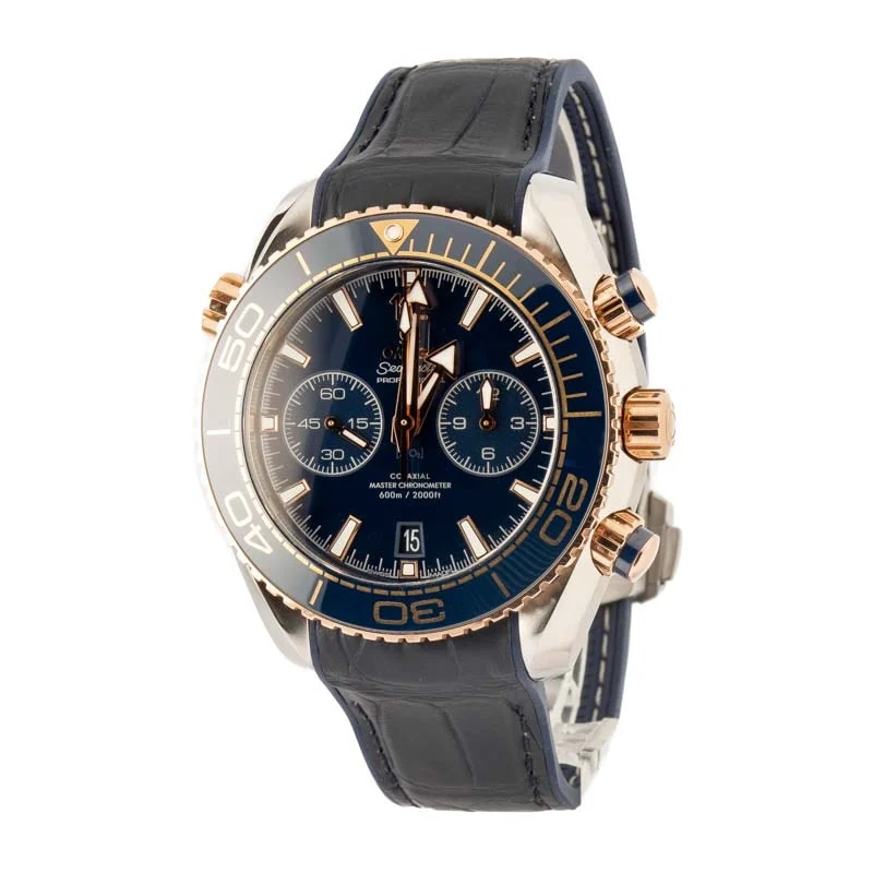 used omega seamaster blue dial planet ocean 600m